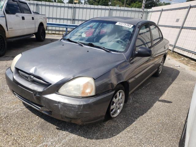 KNADC125136234699 - 2003 KIA RIO GRAY photo 1