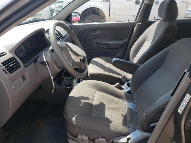 KNADC125136234699 - 2003 KIA RIO GRAY photo 7