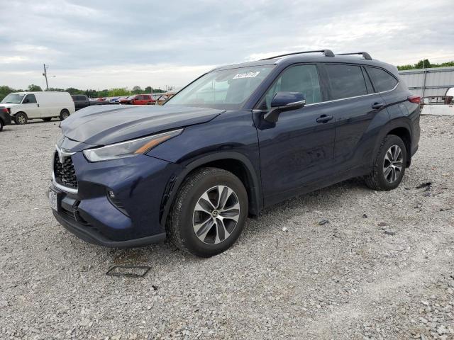 5TDGZRBH5MS062993 - 2021 TOYOTA HIGHLANDER XLE Mavi foto 1