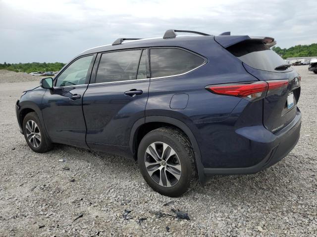 5TDGZRBH5MS062993 - 2021 TOYOTA HIGHLANDER XLE Mavi foto 2