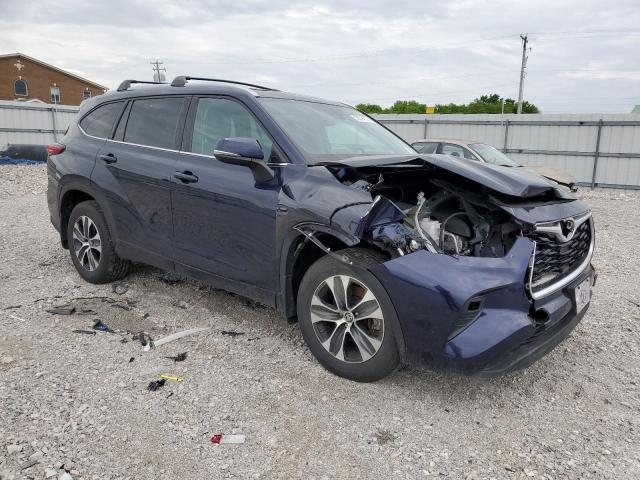 5TDGZRBH5MS062993 - 2021 TOYOTA HIGHLANDER XLE Mavi foto 4