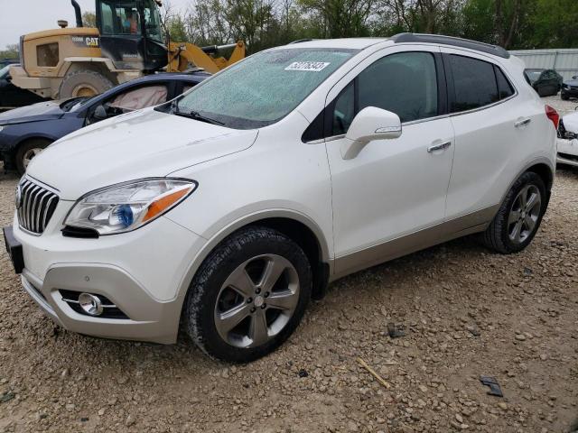 KL4CJHSB7EB782035 - 2014 BUICK ENCORE PREMIUM WHITE photo 1