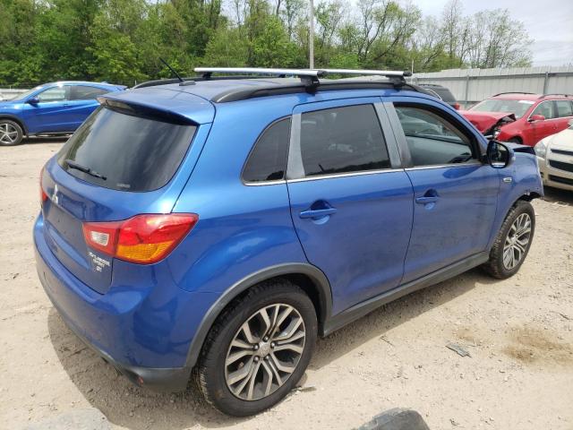 JA4AR4AW2GZ042612 - 2016 MITSUBISHI OUTLANDER SEL BLUE photo 3