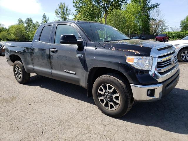 5TFUY5F11HX624450 - 2017 TOYOTA TUNDRA DOUBLE CAB SR/SR5 BLACK photo 4