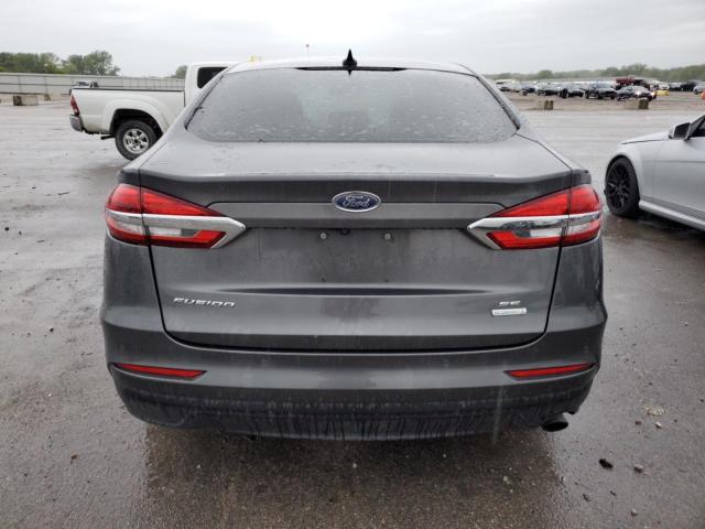 3FA6P0LU5KR124617 - 2019 FORD FUSION SE GRAY photo 6