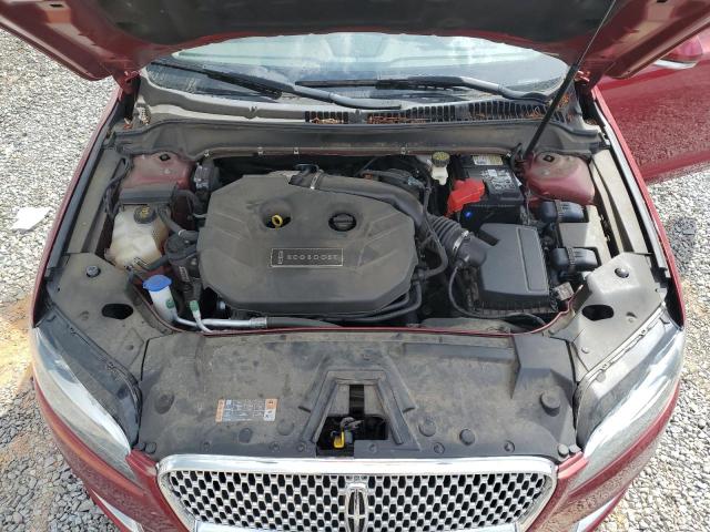 3LN6L5E91HR612947 - 2017 LINCOLN MKZ RESERVE RED photo 11