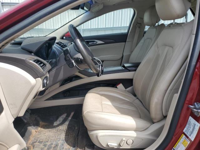 3LN6L5E91HR612947 - 2017 LINCOLN MKZ RESERVE RED photo 7