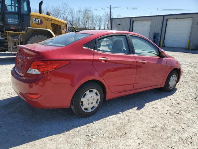 KMHCT4AE1DU323733 - 2013 HYUNDAI ACCENT GLS RED photo 3