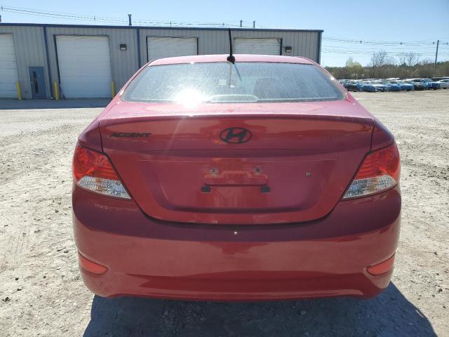 KMHCT4AE1DU323733 - 2013 HYUNDAI ACCENT GLS RED photo 6