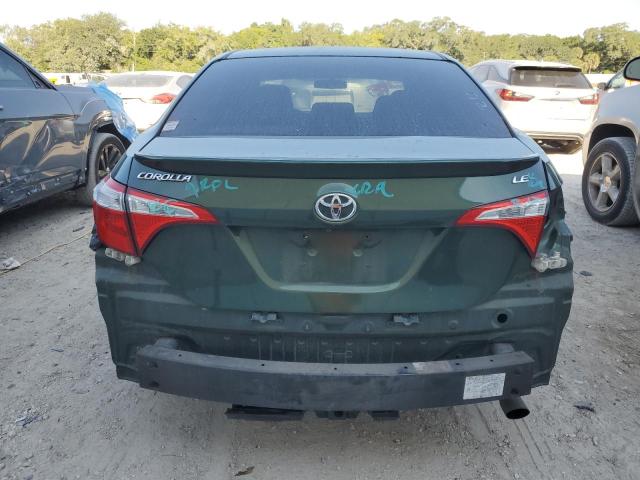 2T1BURHE9FC465215 - 2015 TOYOTA COROLLA L GREEN photo 6