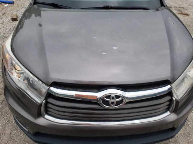 5TDBKRFH2GS313319 - 2016 TOYOTA HIGHLANDER LE GRAY photo 12