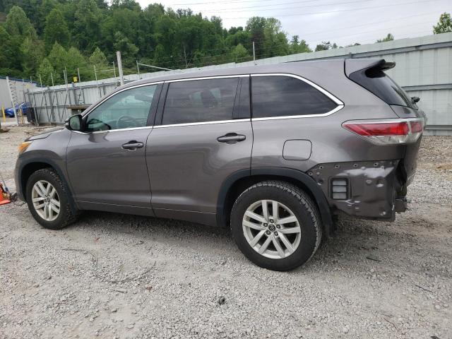 5TDBKRFH2GS313319 - 2016 TOYOTA HIGHLANDER LE GRAY photo 2