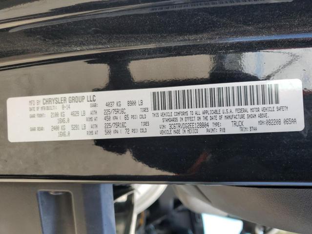 3C6TRVDG2EE128804 - 2014 RAM PROMASTER 2500 HIGH BLACK photo 13