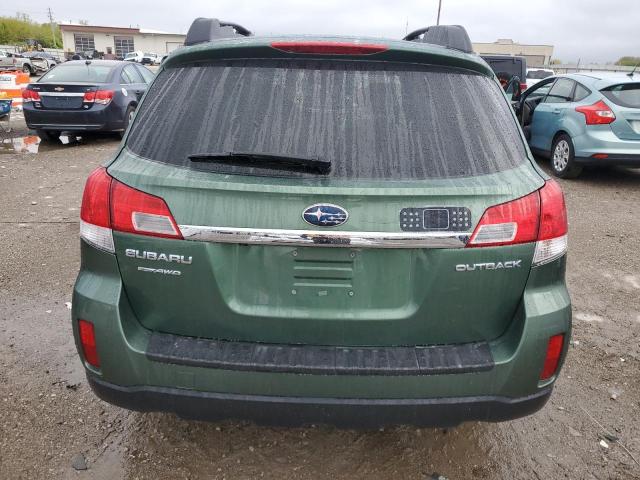 4S4BRCLC8A3325366 - 2010 SUBARU OUTBACK 2.5I LIMITED GREEN photo 6