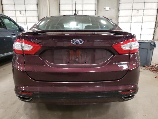 3FA6P0D91DR266413 - 2013 FORD FUSION TITANIUM MAROON photo 6