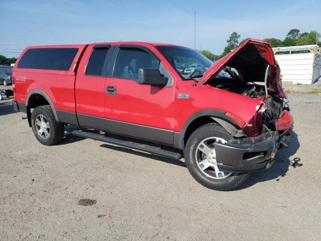 1FTPX14545NA91029 - 2005 FORD F150 RED photo 4