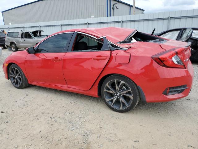 2HGFC2F80LH591359 - 2020 HONDA CIVIC SPORT 红色 照片 2