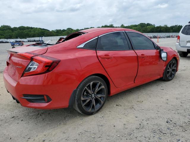 2HGFC2F80LH591359 - 2020 HONDA CIVIC SPORT 红色 照片 3