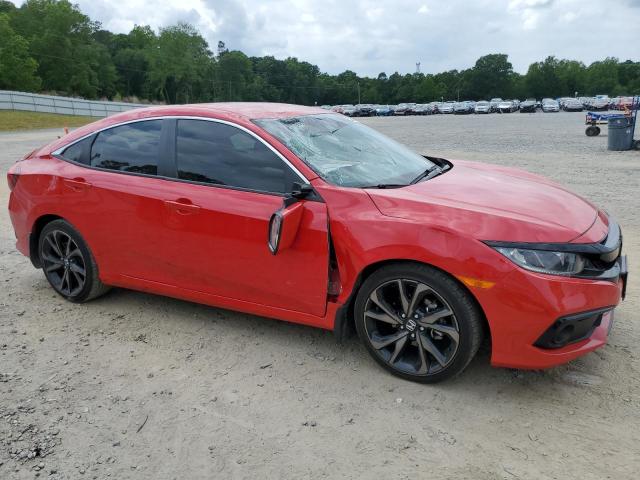 2HGFC2F80LH591359 - 2020 HONDA CIVIC SPORT 红色 照片 4