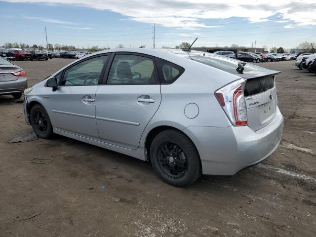 JTDKN3DUXC5379914 - 2012 TOYOTA PRIUS SILVER photo 2