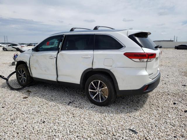 5TDKZRFH9KS309689 - 2019 TOYOTA HIGHLANDER SE WHITE photo 2