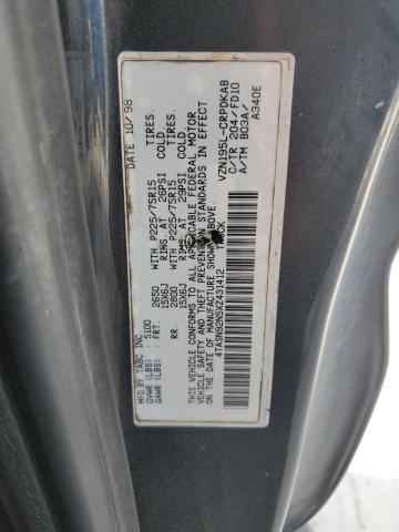 4TASN92N5XZ431412 - 1999 TOYOTA TACOMA XTRACAB PRERUNNER შავი ფოტო 12