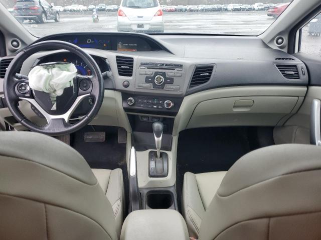 2HGFG3B06CH541589 - 2012 HONDA CIVIC EXL WHITE photo 8