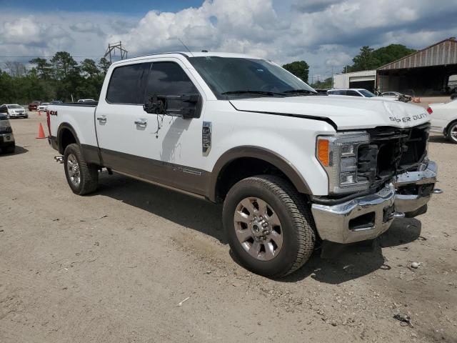 1FT7W2BT2HED03781 - 2017 FORD F250 SUPER DUTY WHITE photo 4