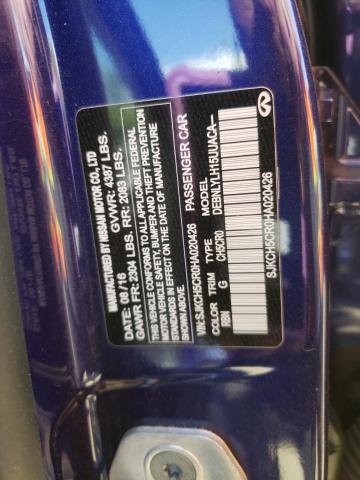 SJKCH5CR0HA020426 - 2017 INFINITI QX30 BASE Blau Foto 13