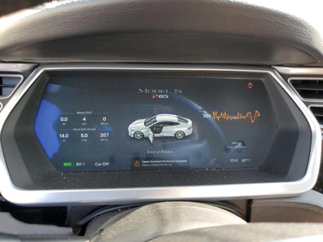 5YJSA1DP1DFP19736 - 2013 TESLA MODEL S Արծաթագույն լուսանկար 9