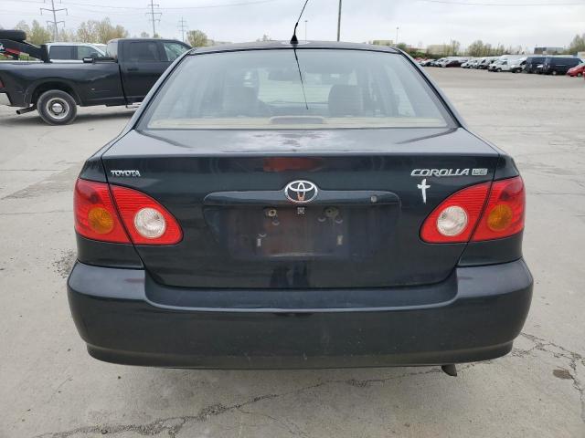 1NXBR38E04Z318713 - 2004 TOYOTA COROLLA CE BLACK photo 6