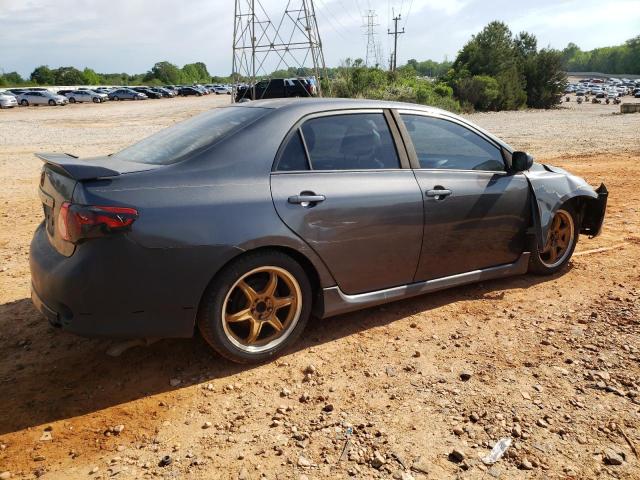 2T1BU4EE5AC465647 - 2010 TOYOTA COROLLA BASE GRAY photo 3