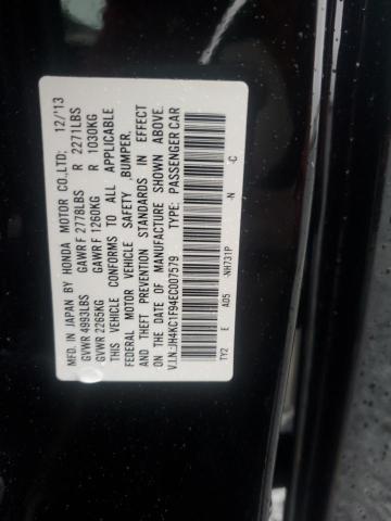 JH4KC1F94EC007579 - 2014 ACURA RLX ADVANCE 黑色 照片 12