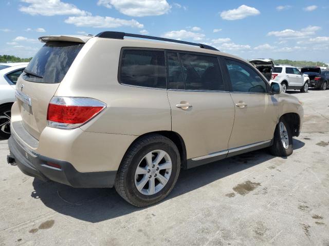 5TDZK3EH4BS034640 - 2011 TOYOTA HIGHLANDER BASE TAN photo 3