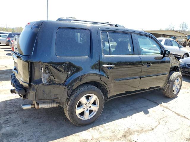 5FNYF4H71BB102325 - 2011 HONDA PILOT EXLN BLACK photo 3