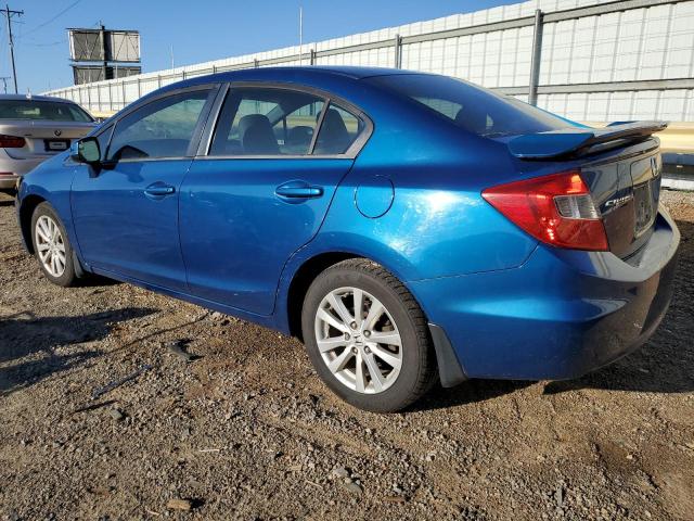19XFB2F92CE314749 - 2012 HONDA CIVIC EXL BLUE photo 2