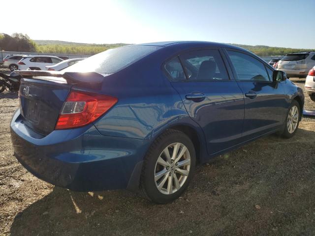 19XFB2F92CE314749 - 2012 HONDA CIVIC EXL BLUE photo 3
