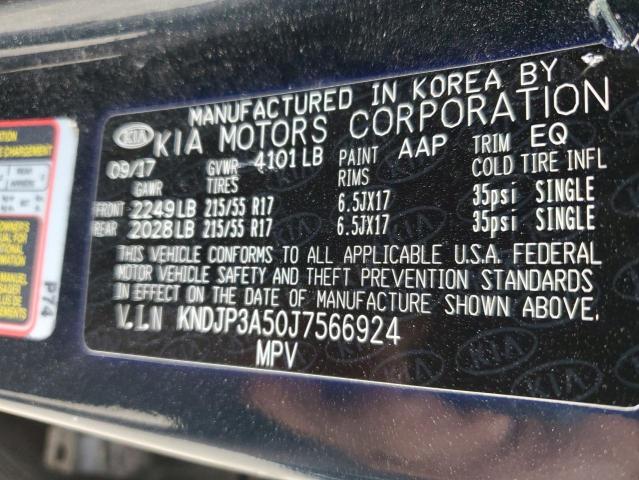 KNDJP3A50J7566924 - 2018 KIA SOUL + BLUE photo 13