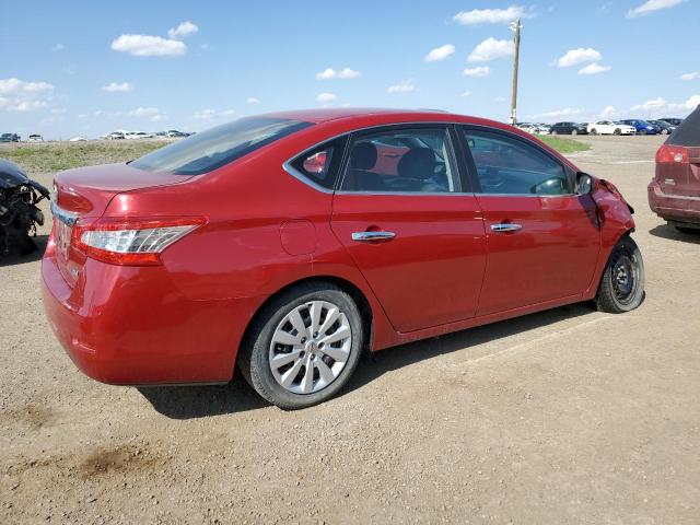 3N1AB7AP5DL691119 - 2013 NISSAN SENTRA S RED photo 3