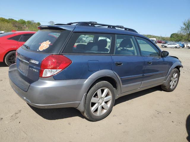 4S4BP61CX87345793 - 2008 SUBARU OUTBACK 2.5I BLUE photo 3