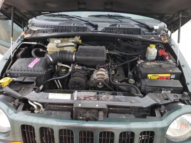 1J4GL48K73W600383 - 2003 JEEP LIBERTY SPORT GREEN photo 12