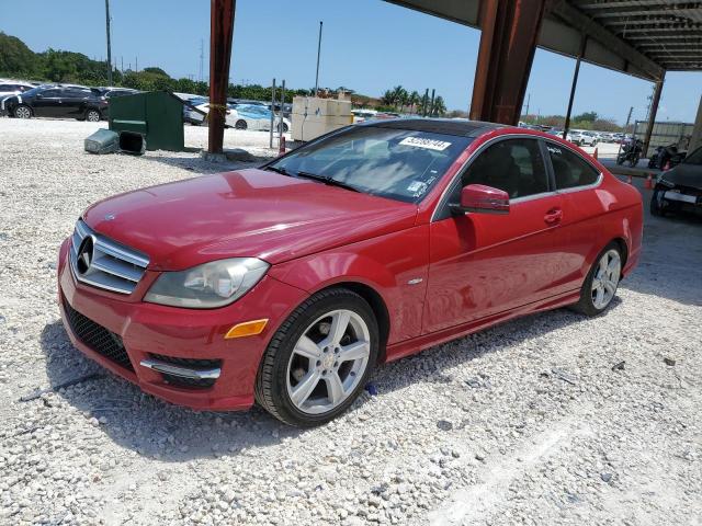 WDDGJ4HB9CF815135 - 2012 MERCEDES-BENZ C 250 RED photo 1