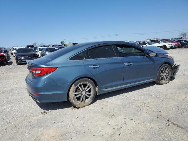 5NPE34AB8FH066635 - 2015 HYUNDAI SONATA SPORT BLUE photo 3