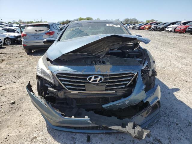 5NPE34AB8FH066635 - 2015 HYUNDAI SONATA SPORT BLUE photo 5