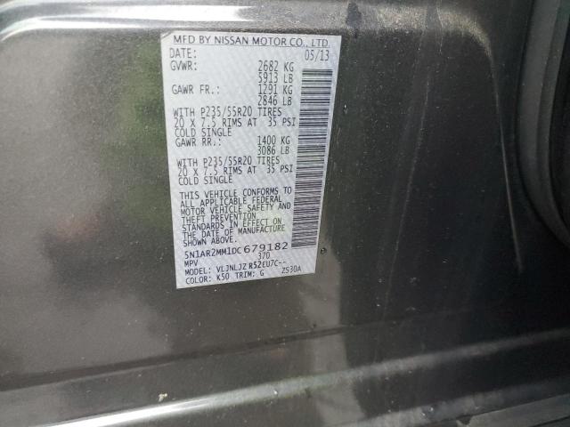 5N1AR2MM1DC679182 - 2013 NISSAN PATHFINDER S 石墨色 照片 13