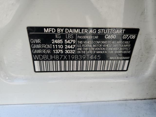 WDBUH87X19B391445 - 2009 MERCEDES-BENZ E 350 4MATIC WHITE photo 12