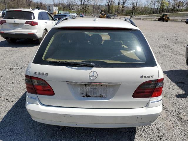 WDBUH87X19B391445 - 2009 MERCEDES-BENZ E 350 4MATIC WHITE photo 6