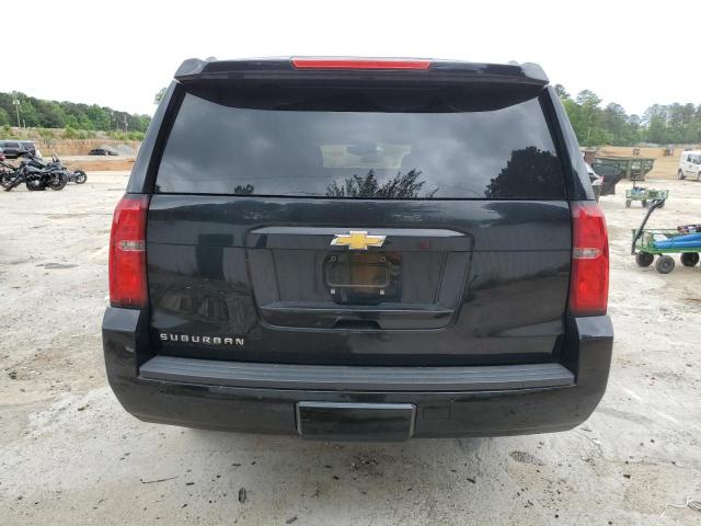 1GNSCHKC8GR243672 - 2016 CHEVROLET SUBURBAN C1500 LT BLACK photo 6