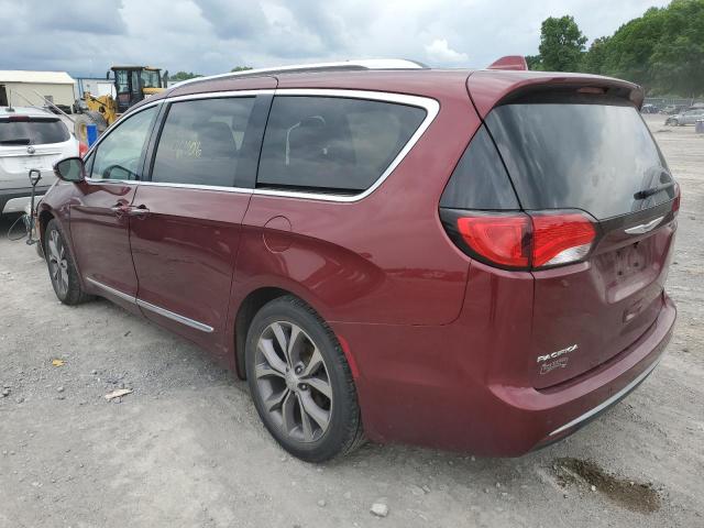 2C4RC1GG2KR708427 - 2019 CHRYSLER PACIFICA LIMITED MAROON photo 2