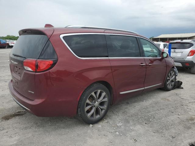 2C4RC1GG2KR708427 - 2019 CHRYSLER PACIFICA LIMITED MAROON photo 3